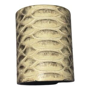 Millianna Snakeskin-Textured Cuff Bracelet